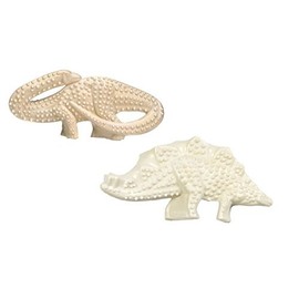 NB Durable Dental Dinosaur Textured Dog Chew Toy Stagosaurus Brontosaurus Set of 2 (One -Two Pack)