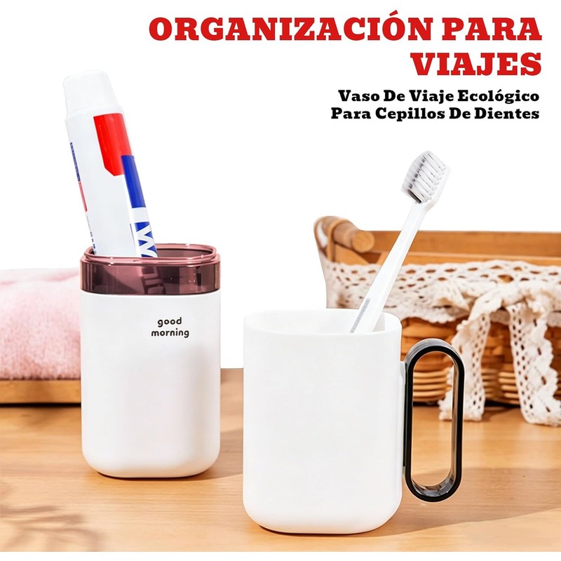 Lumbor37 Estuche para Cepillos de Dientes de Viaje, Soporte para