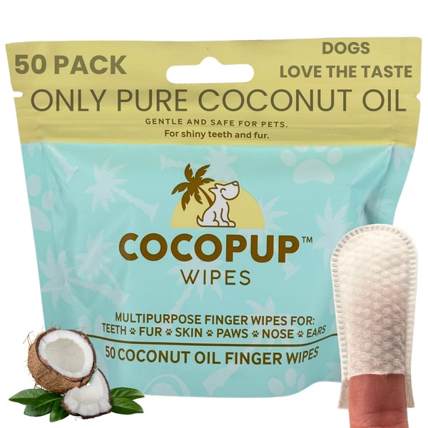 Cocopup Dog Teeth Cleaning Wipes Ear Nose Paws Fur Cleaner