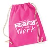 Hippowarehouse Born to Go Shooting Forced to Work Drawstring Cotton