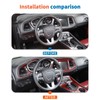 JeCar Red Carbon Fiber Interior Trim Kit Overlay for 2015-2023