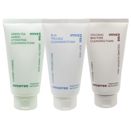 2 pieces Innisfree Green Tea Foam Visa Trouble Foam Volcanic Cluster Foam Cleansing Foam Green Tea Pure Foam / 2개 이니스프리 그린티폼비자트러블폼화산송이폼클렌징폼 그린티퓨어폼