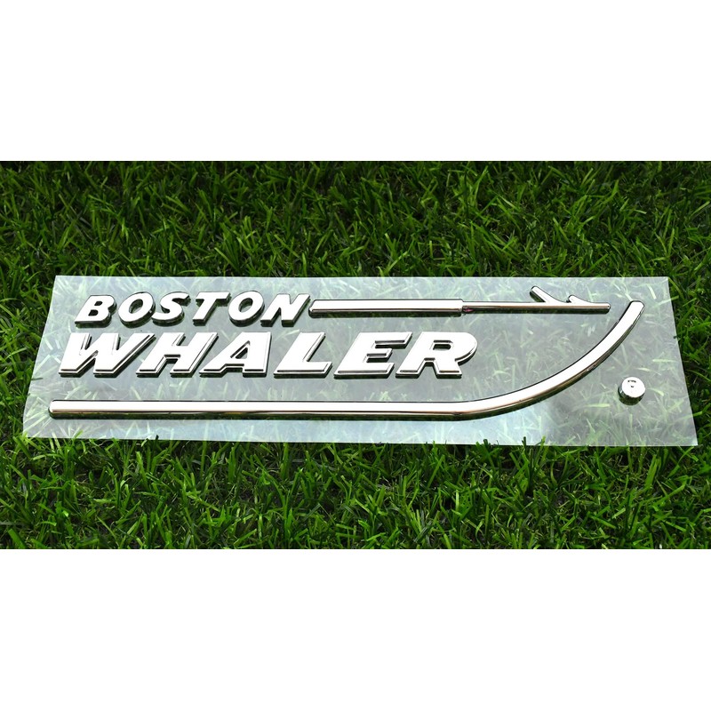 1pc Boston Whaler Emblem 3D Badge Nameplate Letter Size 8-3/4"