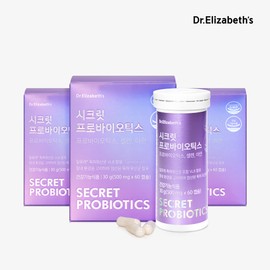 Dr. Elizabeth's Secret Probiotics Vaginal-derived female lactic acid bacteria 60 capsules, 3 pcs / 닥터엘리자베스 시크릿 프로바이오틱스 질유래 여성유산균 60캡슐, 3개