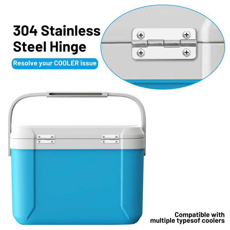Omoojee 3PCS Cooler Hinges for Igloo, Stainless Steel Cooler Hinges