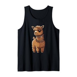 Boho Llama Alpaca Cute Andean Festival Spirit Tank Top