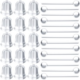 OIIKI 500PCS Clear Earrings for Sports, 250 Pairs Plastic Earrings Studs with Earring Backs for Sensitive Ears, Safe Clear Piercing Earring, Invisible Earrings with Organizer Box for Women Sport Sleep