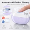 Electric Nail Clipper for Seniors, Rechargeable Automatic Trimmer with LED