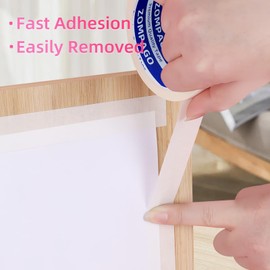 ZOMPAGO Masking Tape，0.98in x 32.8FT，Painter's Tape for Walls & Books, Easy Application for Precise Painting，Sharp Lines，Suitable for Art/Decoration/Item Label，Writeable，Easy Removal