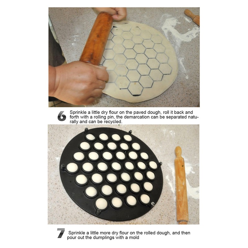 37 Holes Dumpling Mould Aluminium Alloy Ravioli Maker Baking Molds