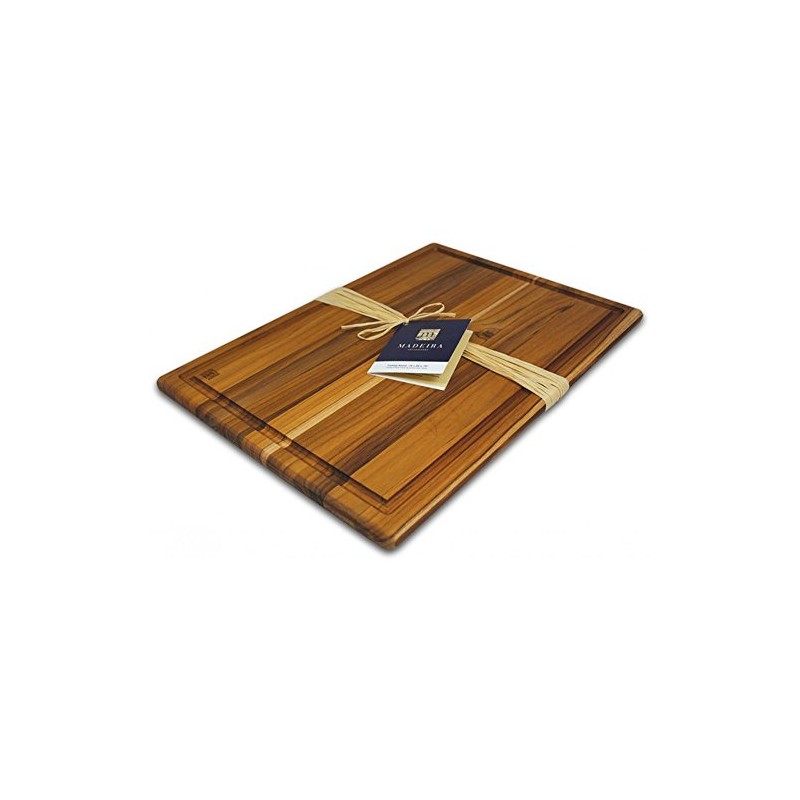Madeira Cutting and Carving Board, Teak Edge-Grain, 20" x 14"