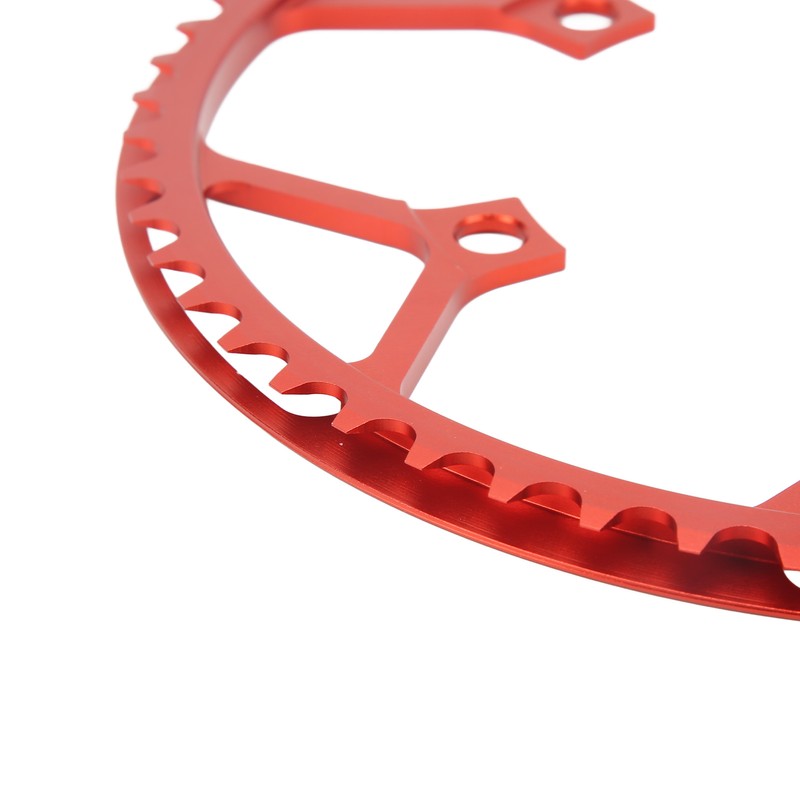 Bike Chainring 56T 130BCD Red Aluminum Alloy Lightweight Folding Bike