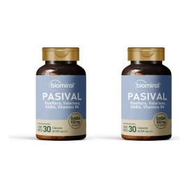 Pasiflora Valeriana Gaba B6 Pasival Biomiral 30 Cáps Pack X2