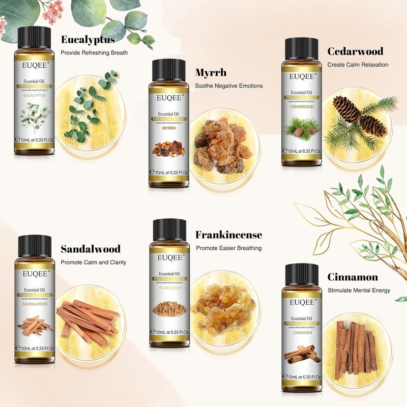 Woody Essential Oils Set – 5 x 10ml Pure Oils