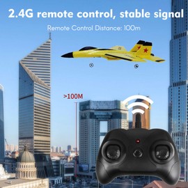 RC Airplane 2.4GHz RC Plane Gliding SU-35 Aircraft Model EPP Flight Toys 3-axis Gyro Stability for Adults Kids Boys