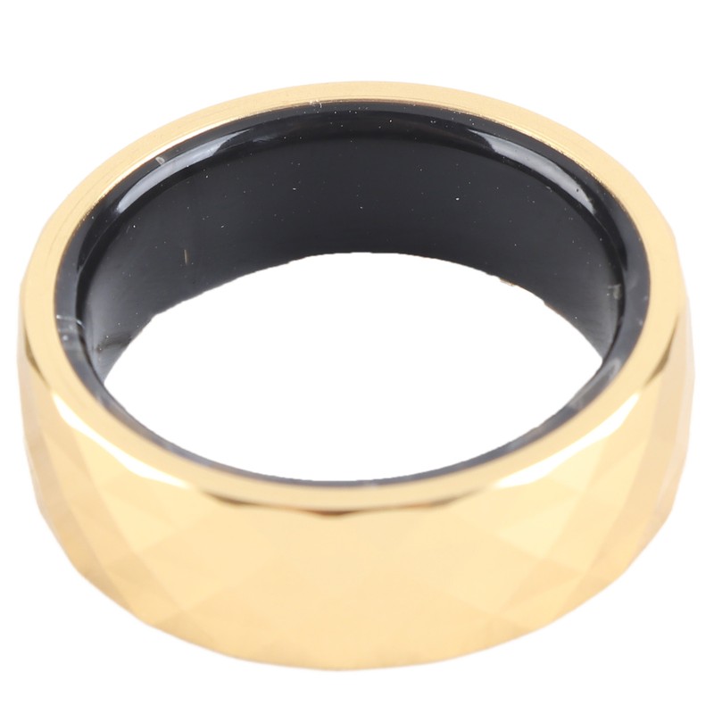 Smart Ring Aluminum Alloy Pedometer Sleep Temperature Tracking Lightweight Smart