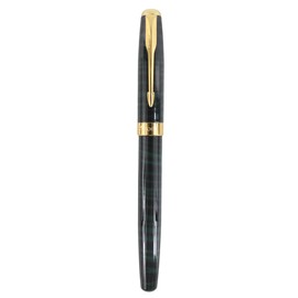Sipliv Classic Gold Trim Medium Nib Fountain Pen - Gift Boxed, Dark Green
