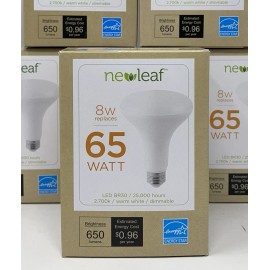 New Leaf (LOT OF 6) NewLeaf Dimmable LED Warm White Flood Bulb 8-Watt (65W Replacement)