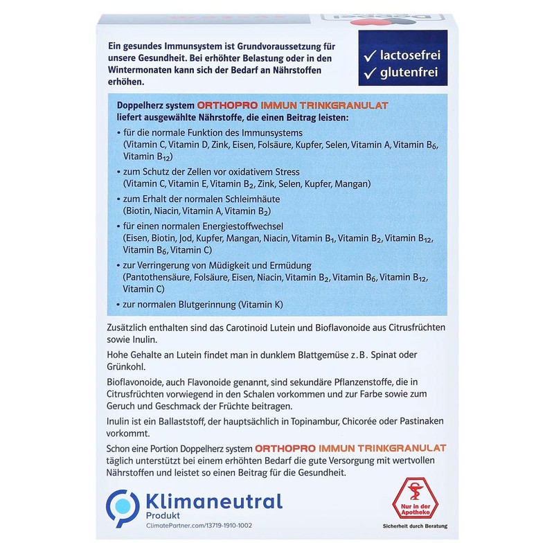 Doppelherz Orthopro Immun Trinkgranulat system