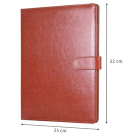 Clipboard Folder Leather Conference Pad Desk Pad Signature Folder A4 Document Folder Designed for Contract Signing Office Supplies Business Supplies