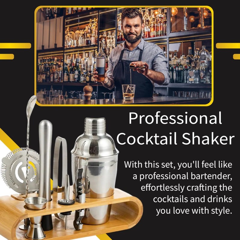 Corian Store - Bartender Kit with Cocktail Shaker Set –