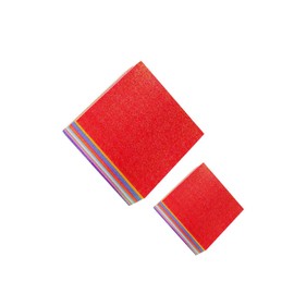 SEWACC 100 Pcs Glitter Origami Paper for Two Sided Pearly Color Folding for DIY Crafts Art Projects Family Activities