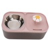 Cat Water Fountain Food Bowl High Capacity Quiet 2 In