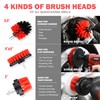 DNA MOTORING 25pcs Car Detailing Brush Set, Car Detailing Kit,