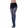 Lurex - Medias brillantes para mujer, Negro/Azul real, Talla única
