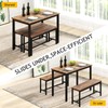 Rovibek Dining Room Table Chairs Set for 4, Modern Space