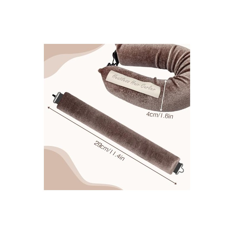 3 Heat Free Hair Rollers No Heat Overnight for Long
