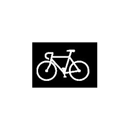 LLI Bicycle Decal Vinyl Sticker | Cars Trucks Vans Walls Laptop | White | 5.5 x 3.3 in | LLI778