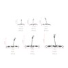Briny River 30pcs T-Type Glowing 3-Way Cross-Line Swivels 6 Specifications