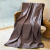 MIGIOL 100% Cotton Waffle Weave Sofa Blanket, Lunch Break, Queen