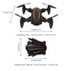 JX15 Mini Folding Drone 4K High Definition Camera WIFI Quadcopter