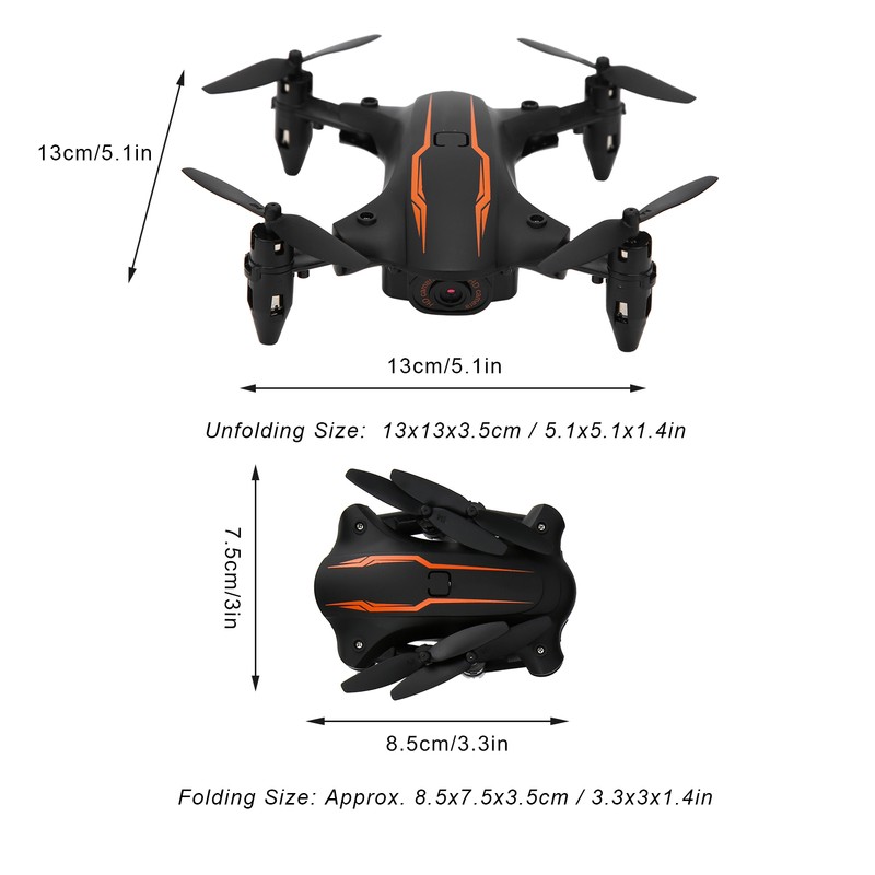 JX15 Mini Folding Drone 4K High Definition Camera WIFI Quadcopter