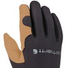 Carhartt Mens Black Barley Open Cuff Gloves Small