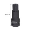 sourcing map 27mm Impact Hex Bit Socket, 3/4" Drive 102mm
