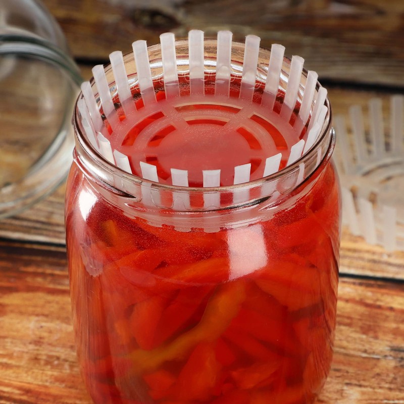 KADAX Fermentation Weight for Preserving Jars, Plastic Fermentation Lid, Food