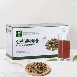 맑은농장 진한 벌나무 즙 100ml x 30개입 국내산 벌나무 진액 잔가지만 사용 Clear Farm Pure Bee Tree Sap 100ml x 30 Pieces Domestic Bee Tree Sap Only Using Twigs