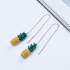 Miniblings Pineapple Necklace Earrings Miniblings Pendant Chain Earrings Golden Summer