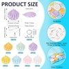 Crafans 14pcs Resin Shell Earring Pendants Glitter Shell Shape Dangle