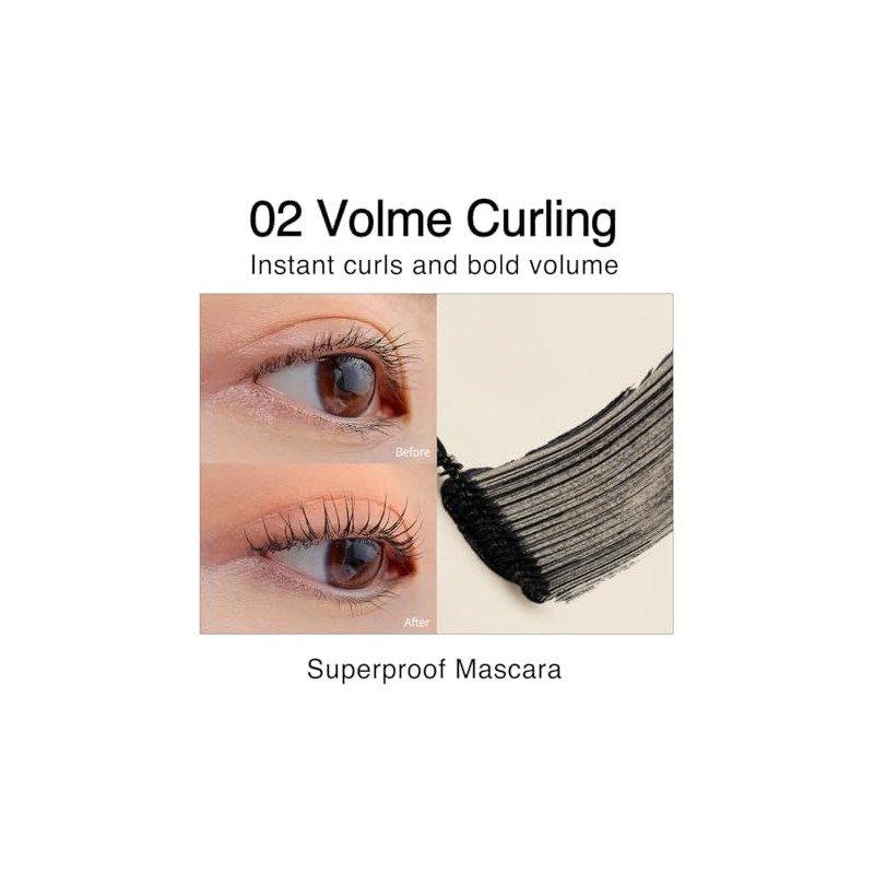 CLIO máscara de pestañas kill lash superproof volumen curling resistente