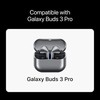 Premium Multi-Flange Eartips for Galaxy Buds3 Pro (Black, Mixed(SML)) –