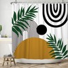 ChloropLastid Boho Shower Curtain Mid Century Shower Curtains Geometric Modern