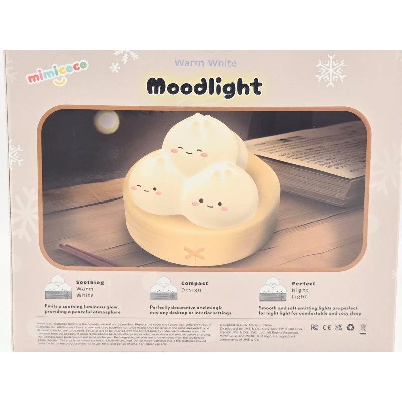 MimiCoco 4 Bao's in a Steamer Warm White LED Moodlight