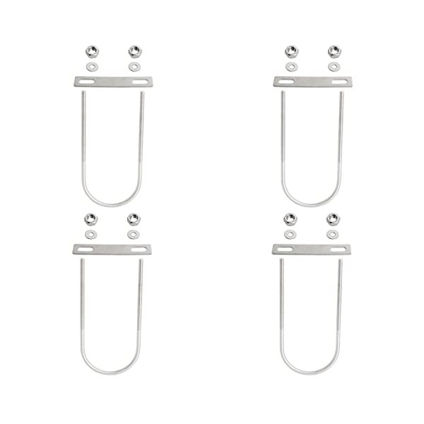 Aopin Round U-Bolt 2.56"(65mm) Inner Width U Bolts Brackets 304