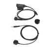 Throat Mic Earpiece 7.1mm Plug with Finger PTT Portable for