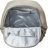 styleBREAKER leatherette backpack handbag with zips, noble style, rucksack, bag,