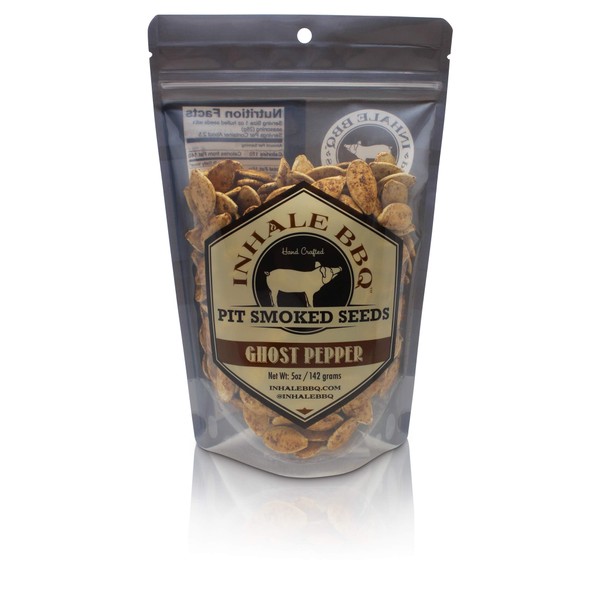 INHALE BBQ - Pit Smoked Ghost Pepper Pumpkin Seeds (2